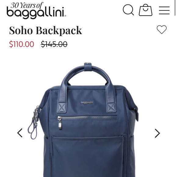 New Baggallini purple Backpack - Picture 6 of 6